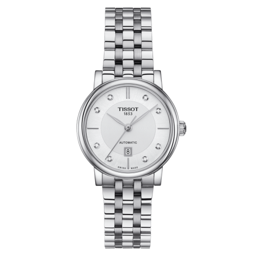 Tissot Carson Premium Automatic 30 Stainless Steel / Silver - Diamond / Bracelet
